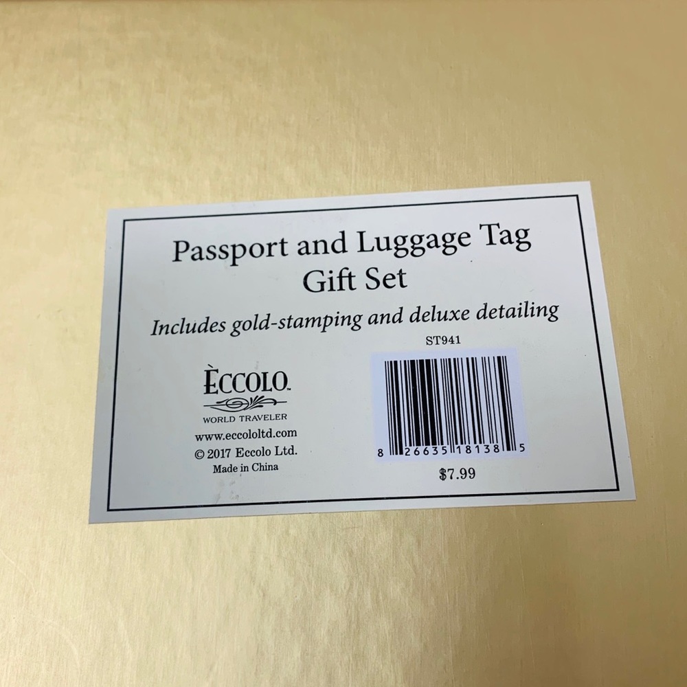Passport and luggage tag gift set - Picture 5 of 8
